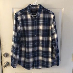 Men’s Eddie Bauer flannel bottom down shirt